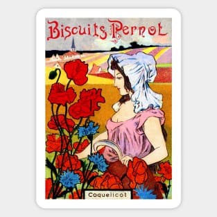 1900 Pernot Biscuits of France Sticker